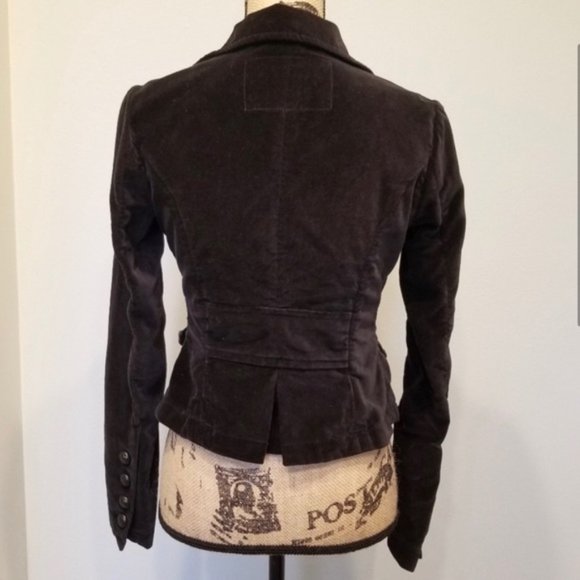BB Dakota Vintage Black Velvet Jacket Size Small - Picture 4 of 7